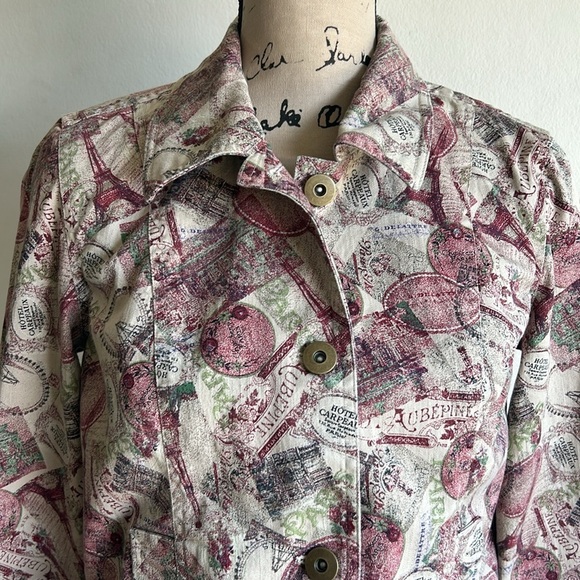 Y2K Christopher & Banks Paris Jacket Size Small - Picture 5 of 15